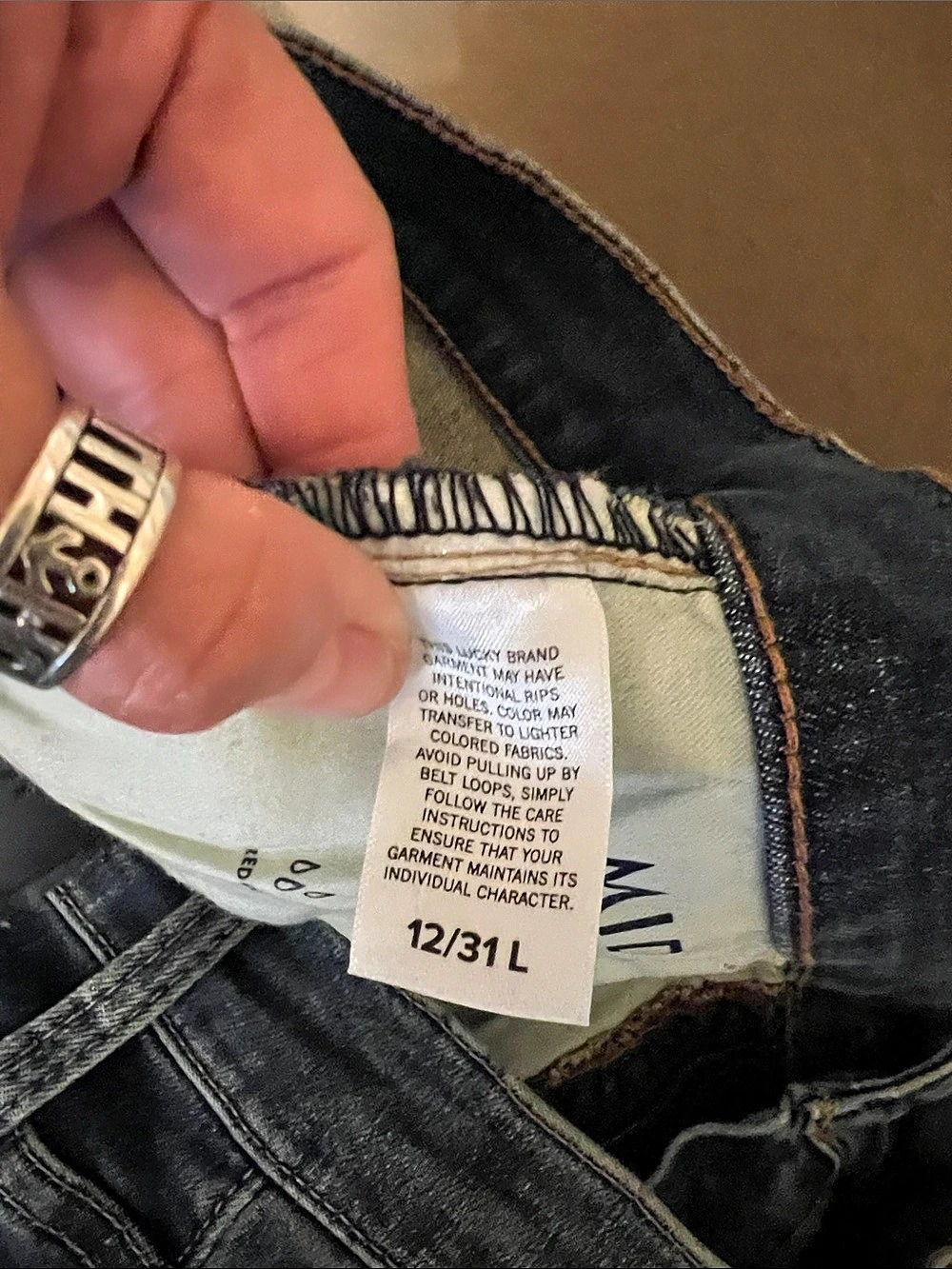 Lucky Brand Ava Mid Rise Skinny Jeans Waist 12/31L Blue - Picture 6 of 7